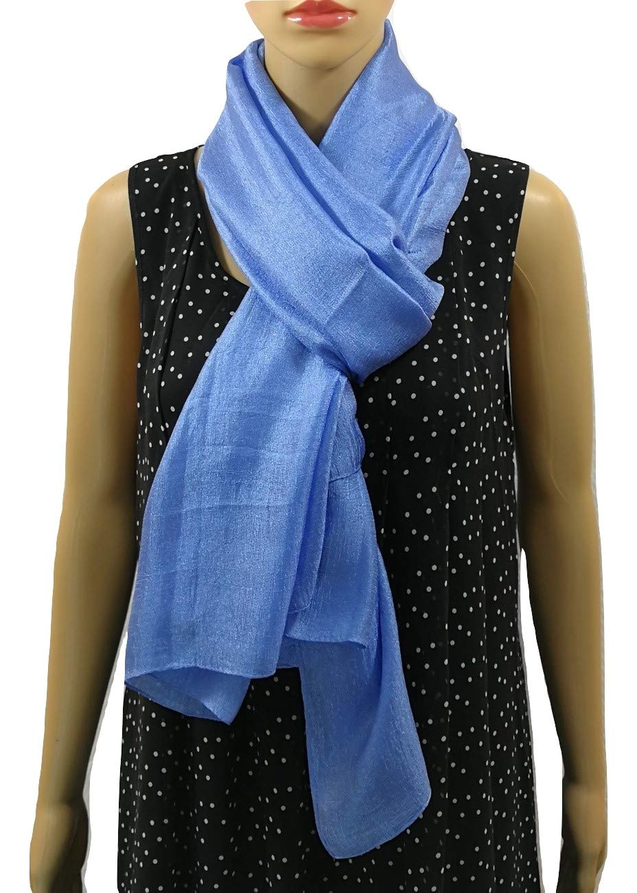 Shanlin Solid Color Silk Feel Long Scarves