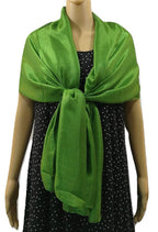 Shanlin Solid Color Silk Feel Long Scarves