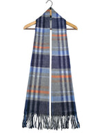 Shanlin 100% Cashmere Ultra Soft Solid & Plaid Scarf for Men & Women with Gift Box