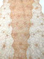 Shanlin Delicate Floral Embroidered Mesh Lace Scarf for Women