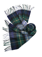 Shanlin 100% Australian Merino Wool Plaid Scarf for Men & Women – Soft, Warm, Lightweight Winter Wrap with Fringe