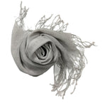 Shanlin Unisex 100% Linen Scarves for Men and Women (71"x22") Solid Color