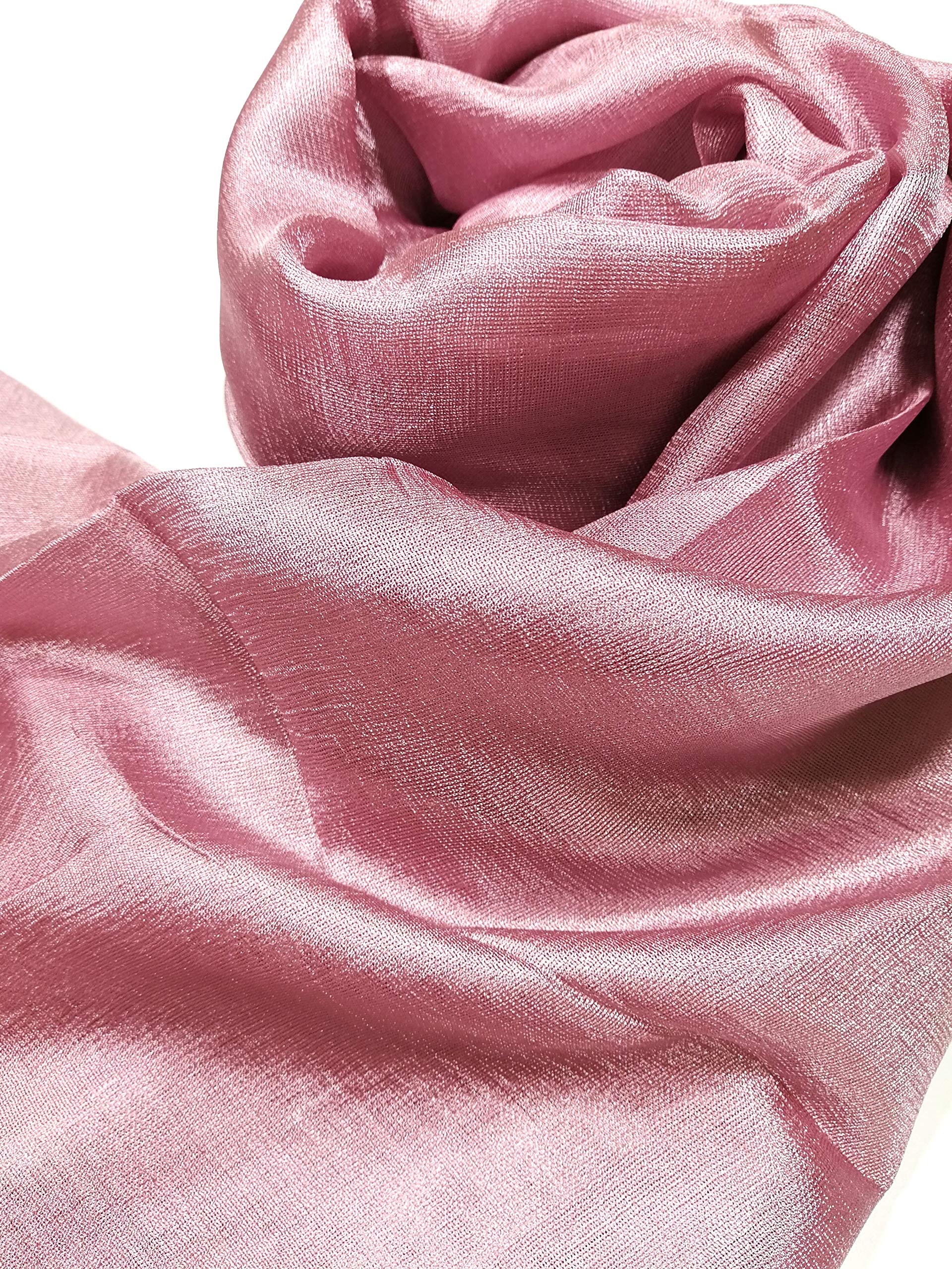 Shanlin Solid Color Silk Feel Long Scarves