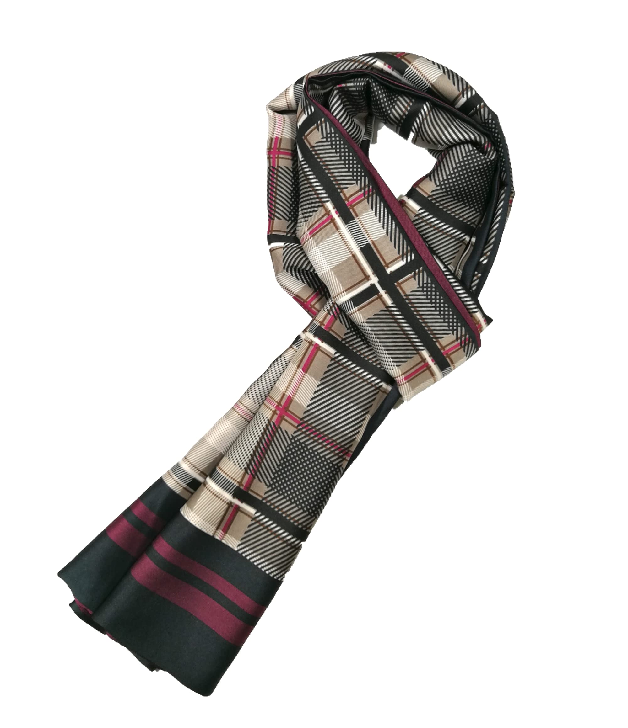Shanlin Silk Feel Double-Layered Scarves for Men in Gift Box