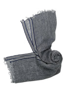 Shanlin Unisex 100% Linen Scarves for Men and Women (Plaid & Stripes)