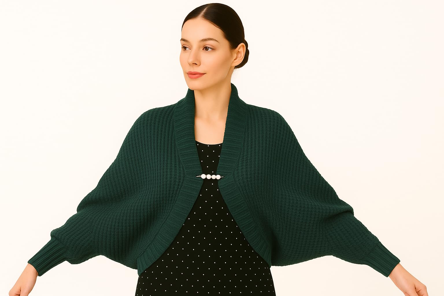 Shanlin Acrylic Cocoon Cardigan Shrug Sweater Shawl