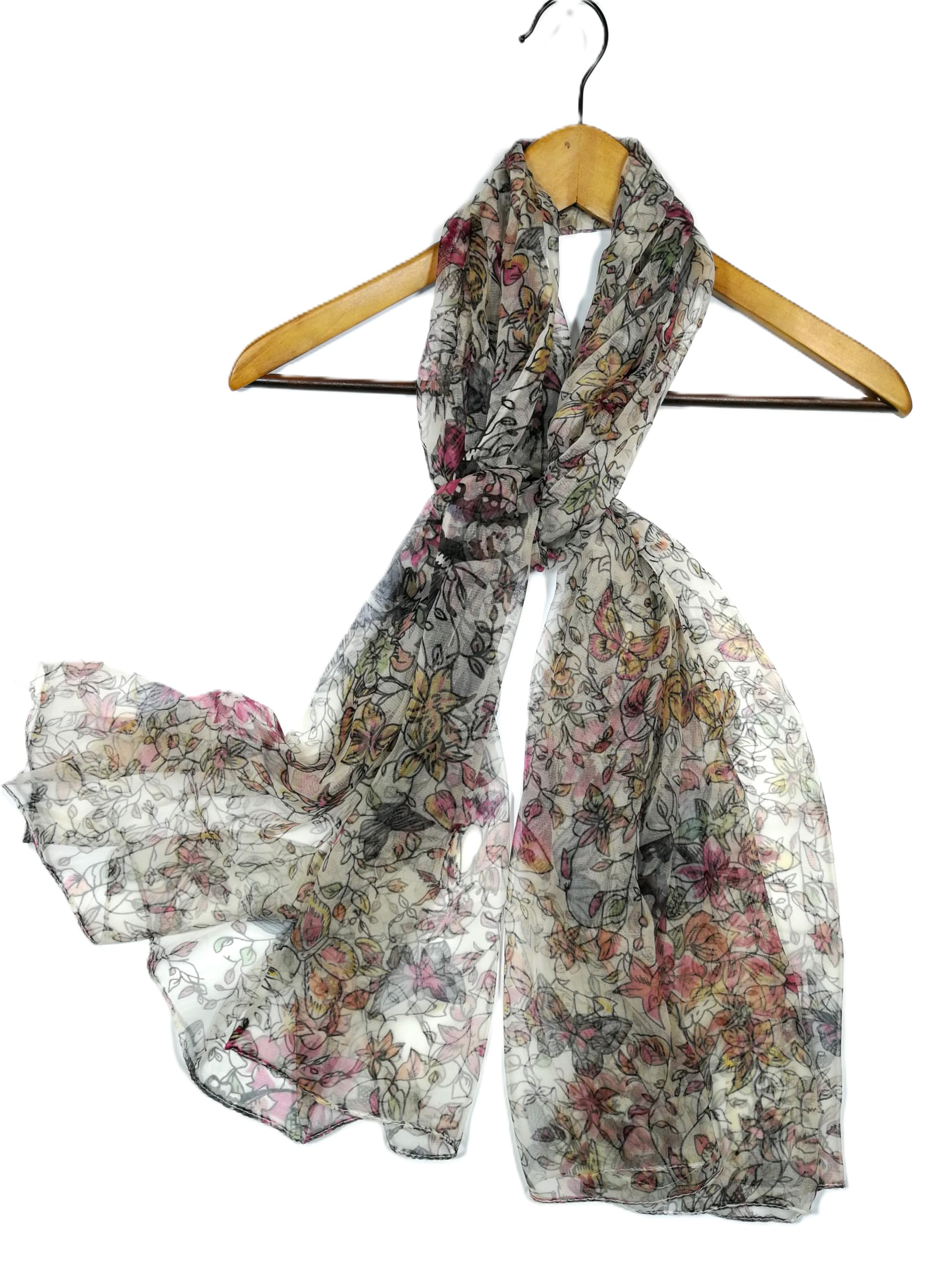 Shanlin Mulberry Silk Long Scarves (62"x40")