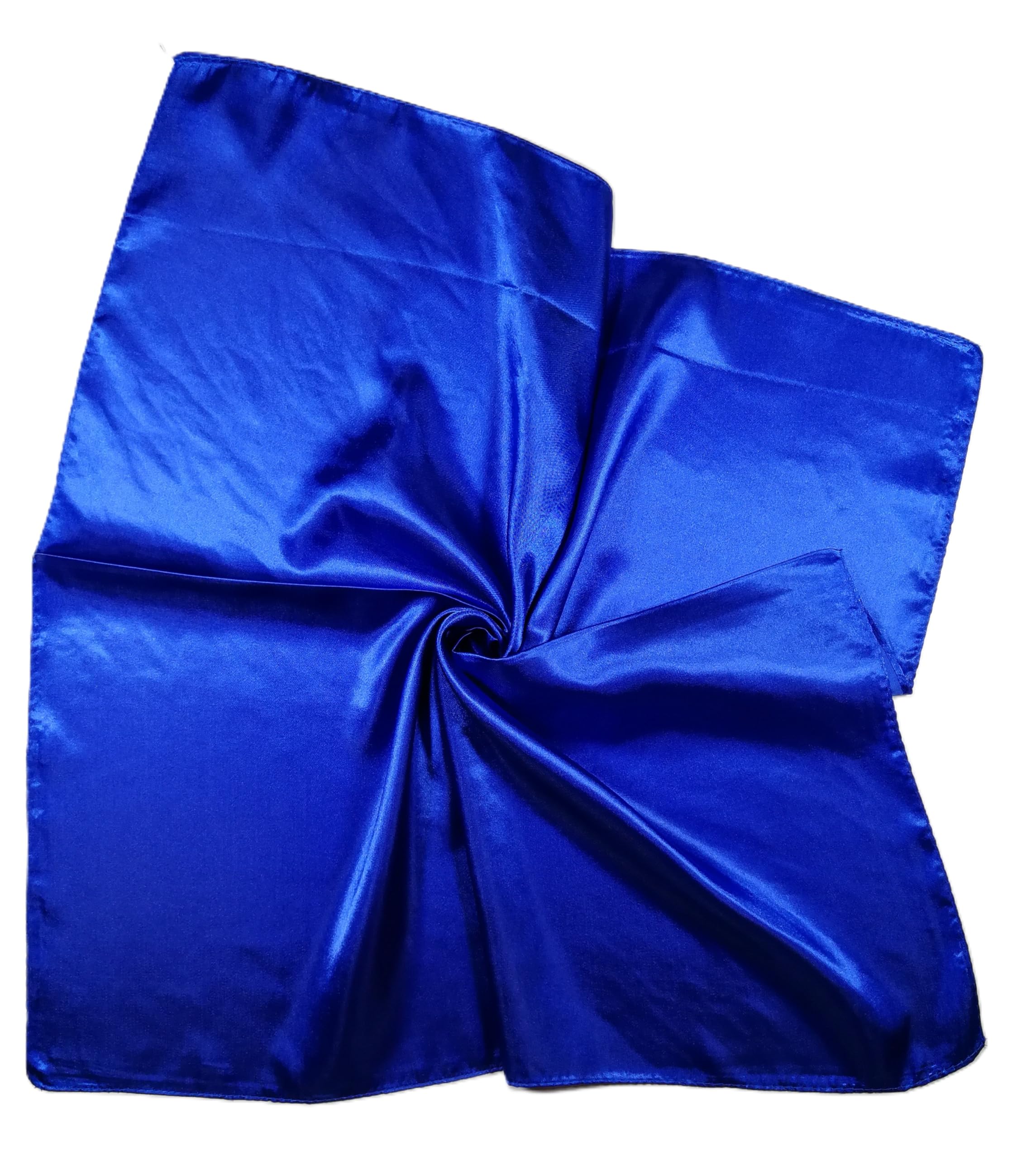Shanlin Solid Color Silk Feel Satin Square Scarf Bandanas (23.5"X23.5")
