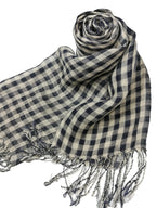 Shanlin Unisex Natural Color 100% Linen Scarves for Men and Women