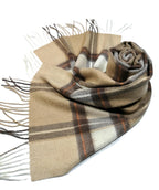 Shanlin 100% Cashmere Ultra Soft Solid & Plaid Scarf for Men & Women with Gift Box