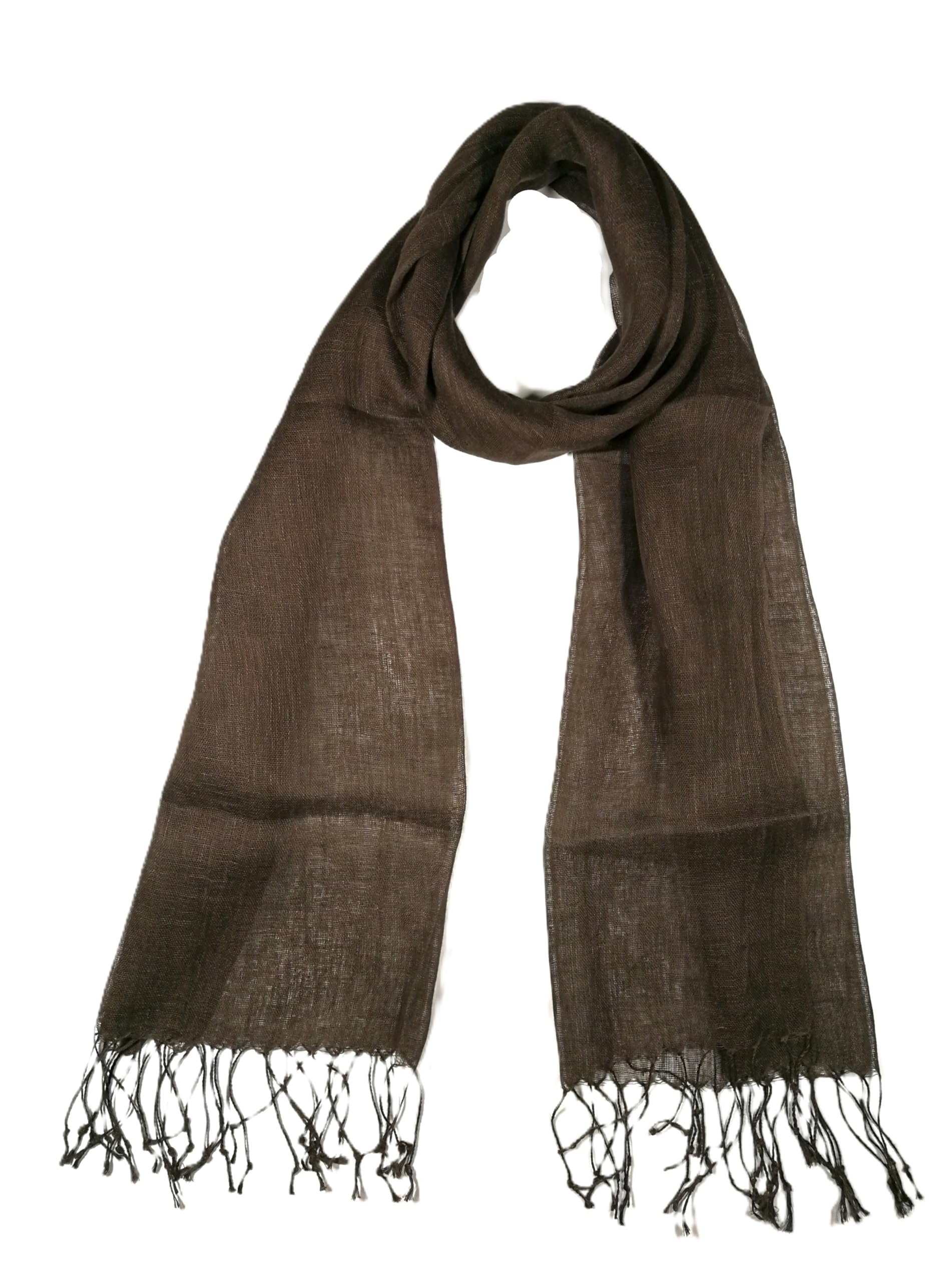 Shanlin Unisex 100% Linen Scarves for Men and Women (71"x22")