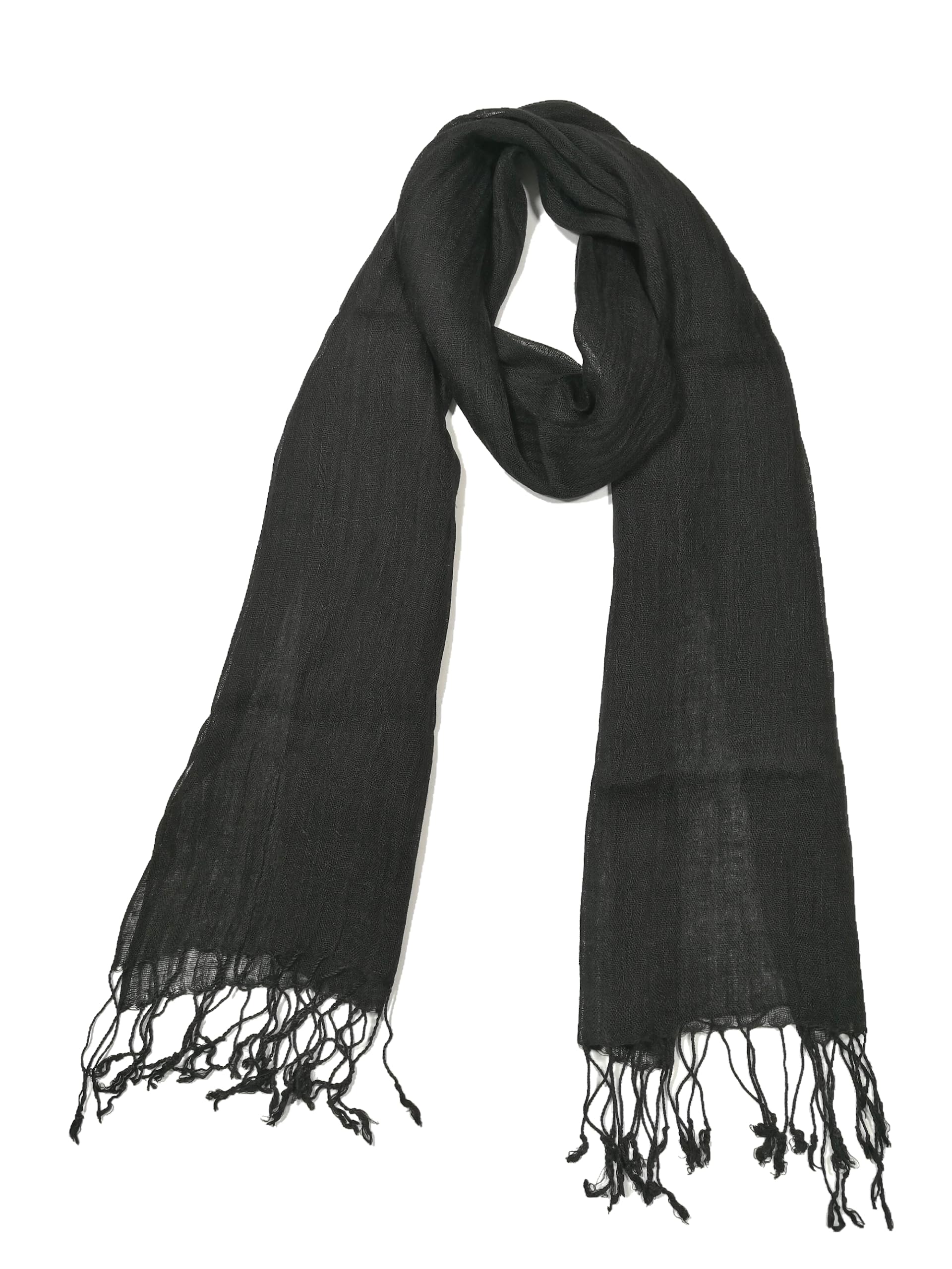 Shanlin Unisex 100% Linen Scarves for Men and Women (71"x22")