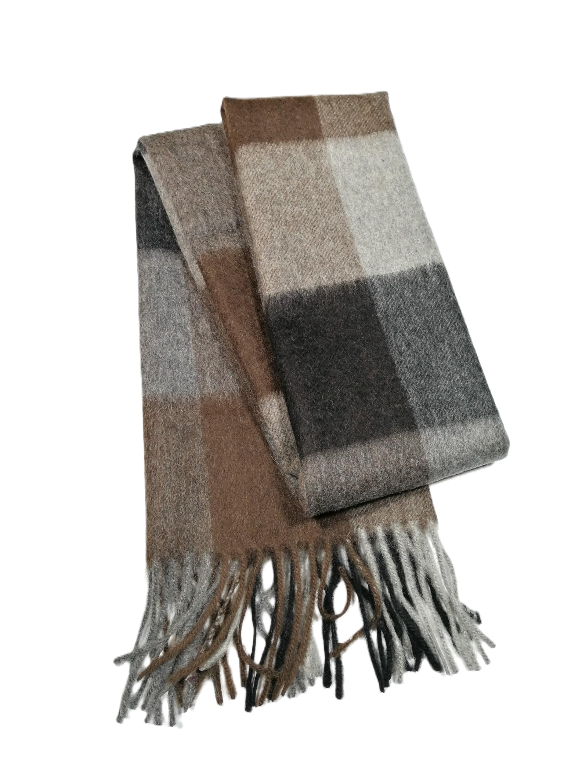 Shanlin 100% Cashmere Ultra Soft Solid & Plaid Scarf for Men & Women with Gift Box