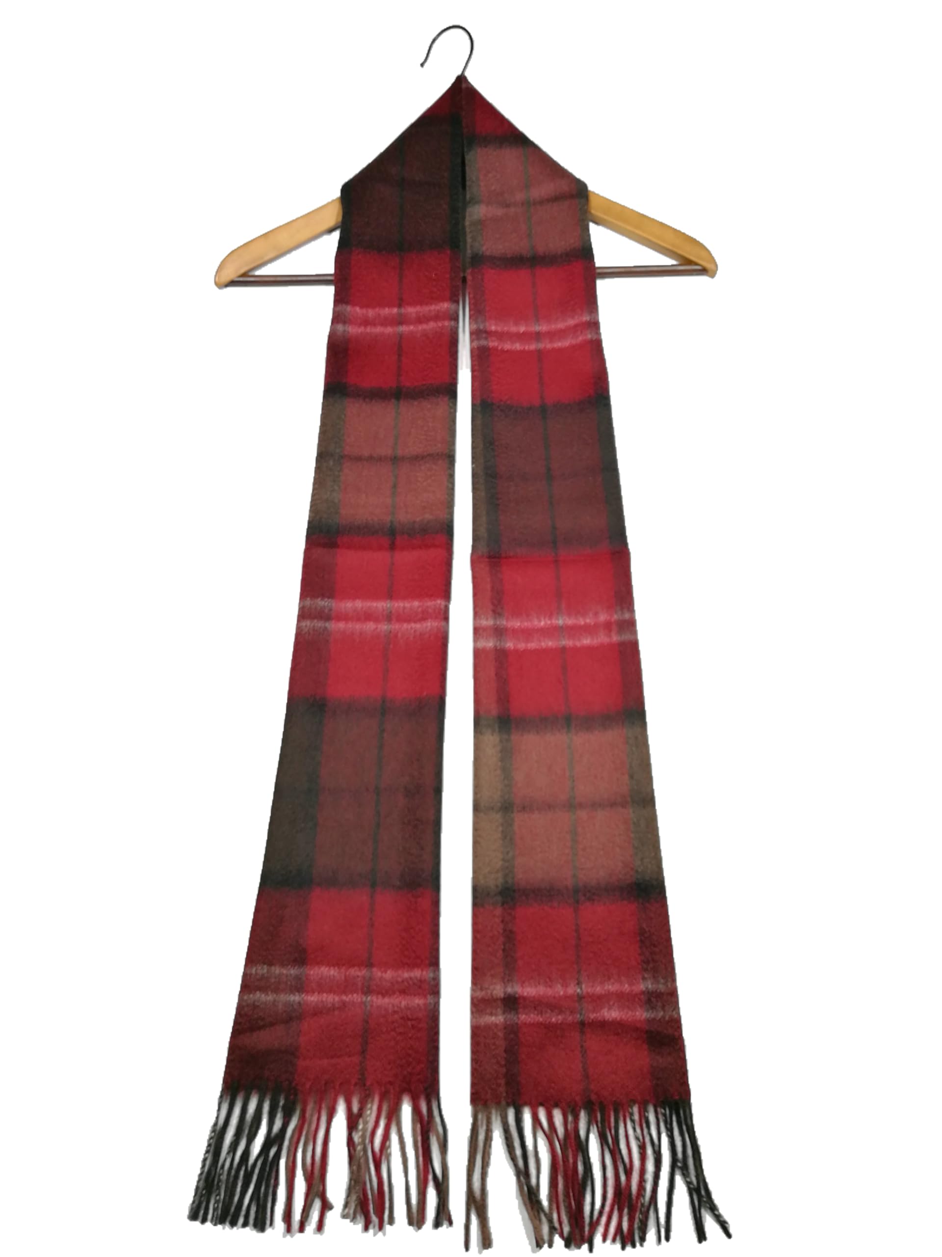Shanlin 100% Cashmere Ultra Soft Solid & Plaid Scarf for Men & Women with Gift Box