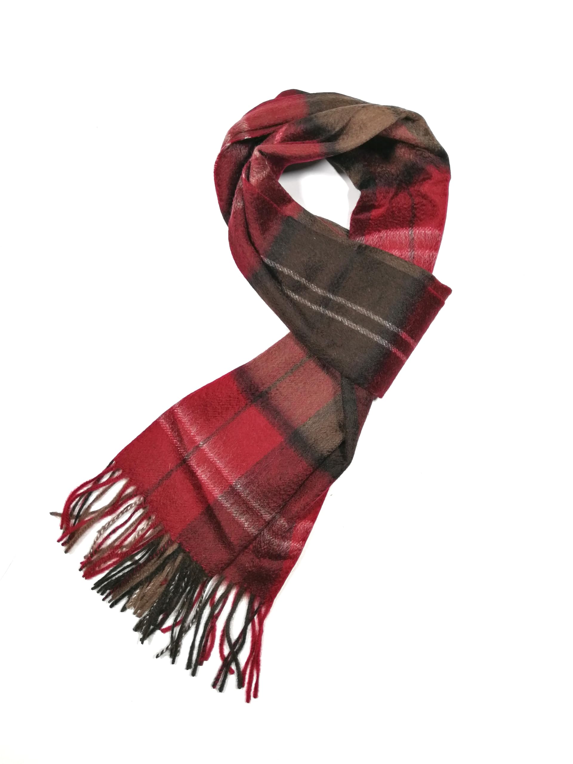 Shanlin 100% Cashmere Ultra Soft Solid & Plaid Scarf for Men & Women with Gift Box