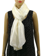 Shanlin Solid Color Silk Feel Long Scarves