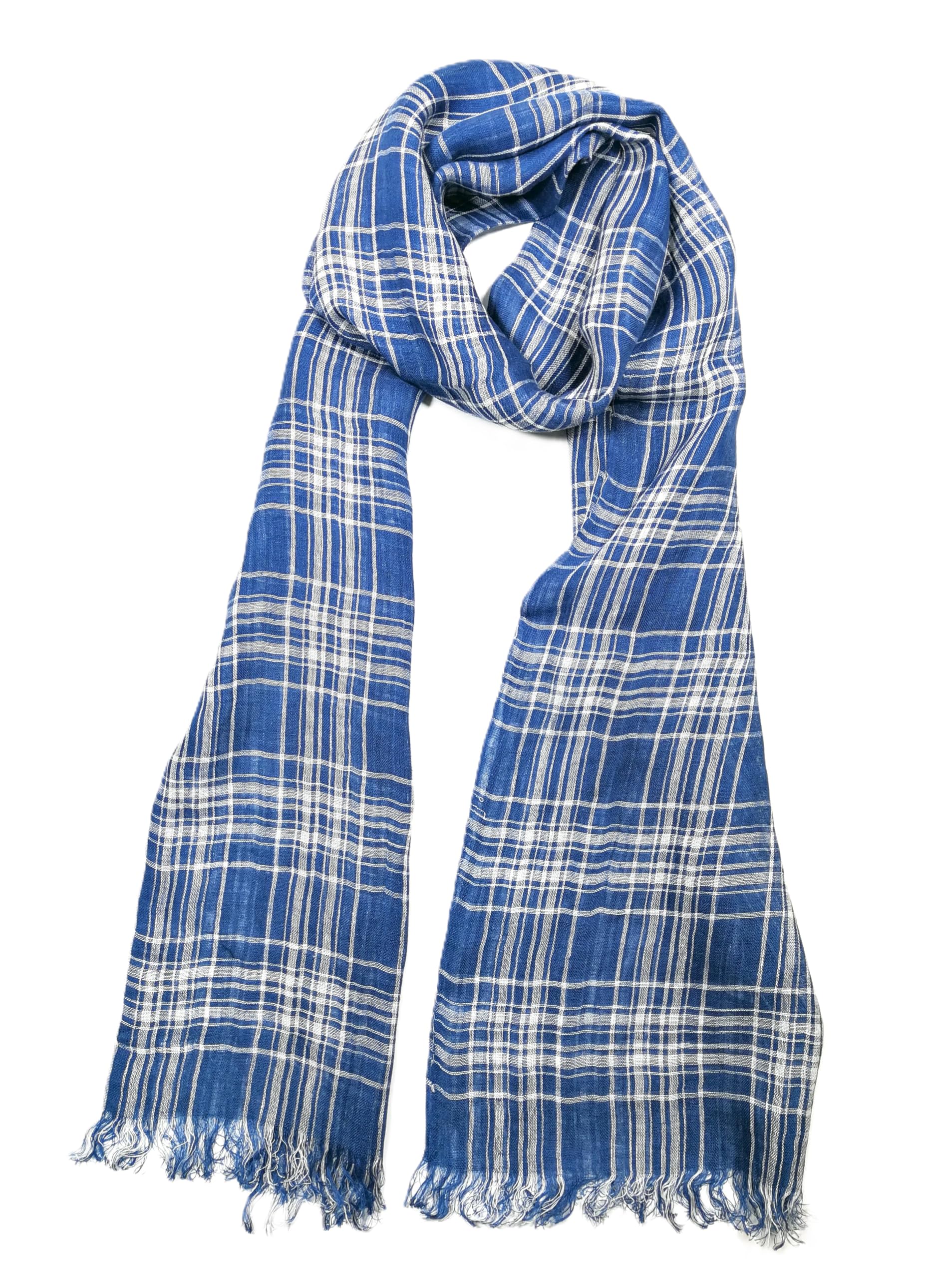 Shanlin Unisex 100% Linen Scarves for Men and Women (71"x22")