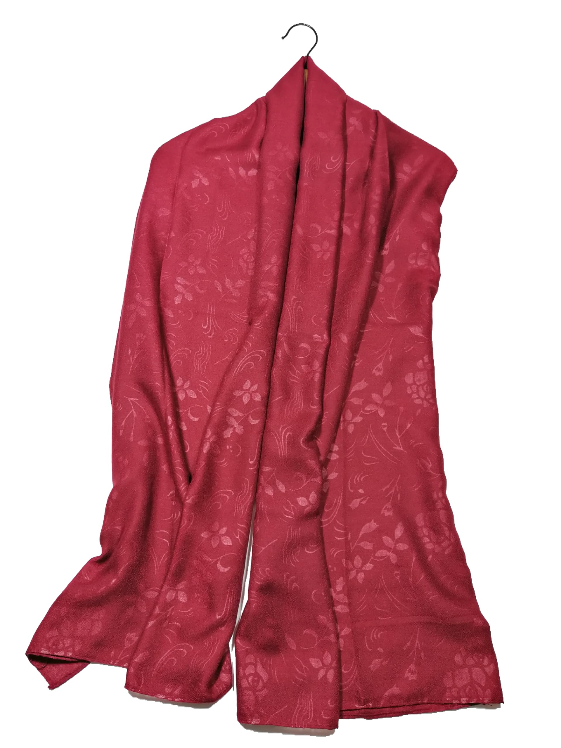 Shanlin Floral Pattern Solid Color Long Scarves for Women