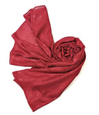 Shanlin Floral Pattern Solid Color Long Scarves for Women