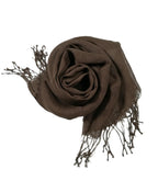 Shanlin Unisex 100% Linen Scarves for Men and Women (71"x22") Solid Color