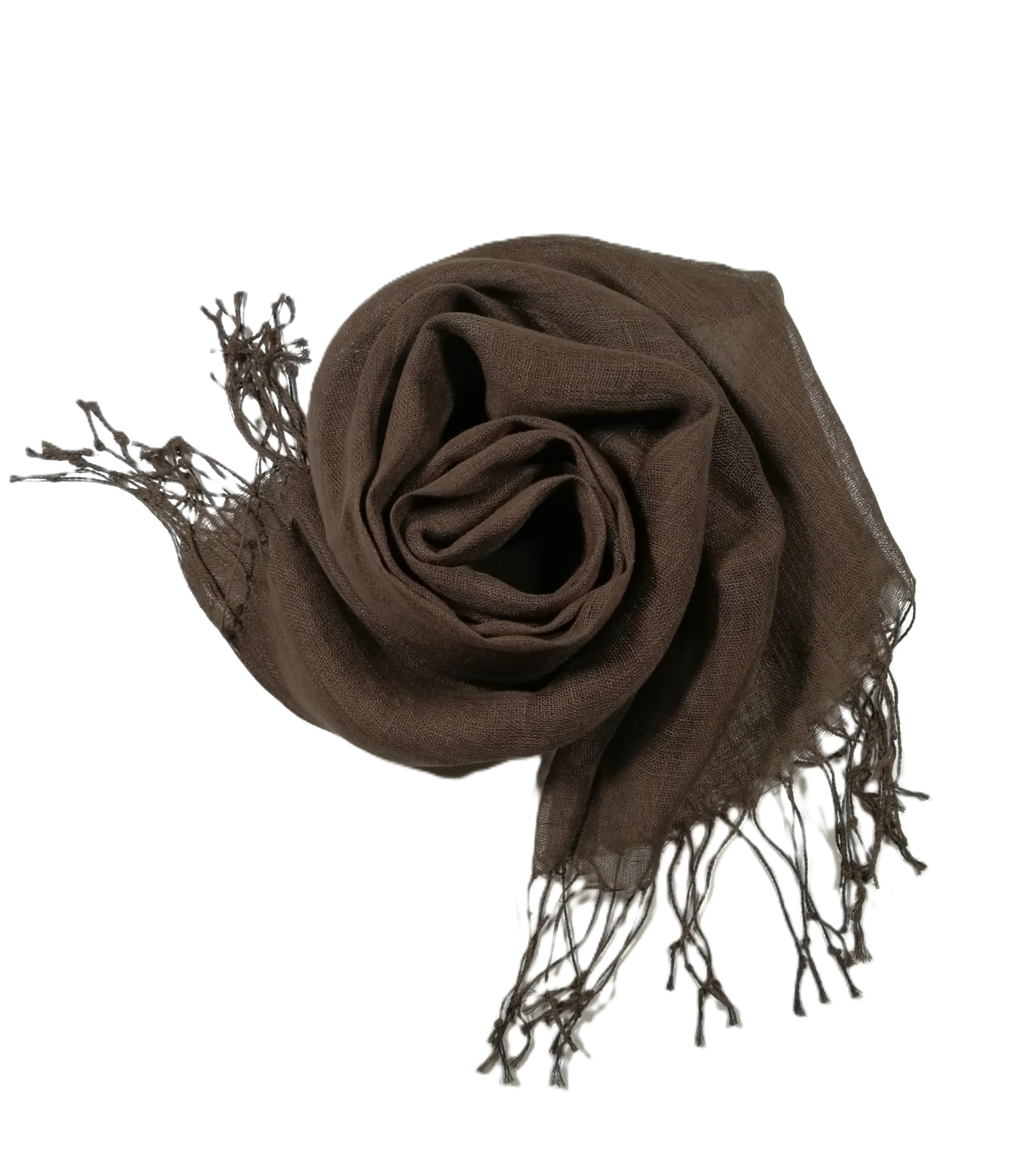Shanlin Unisex 100% Linen Scarves for Men and Women (71"x22") Solid Color