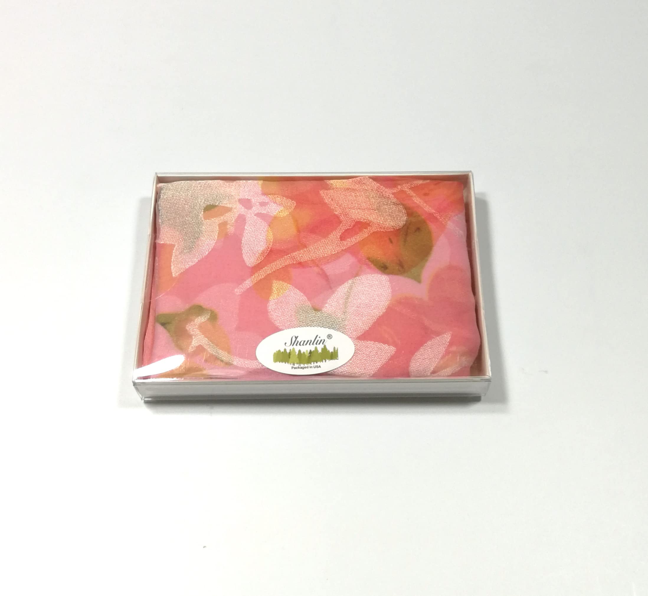 Shanlin Floral Silk Feel Scarf Evening Shawl