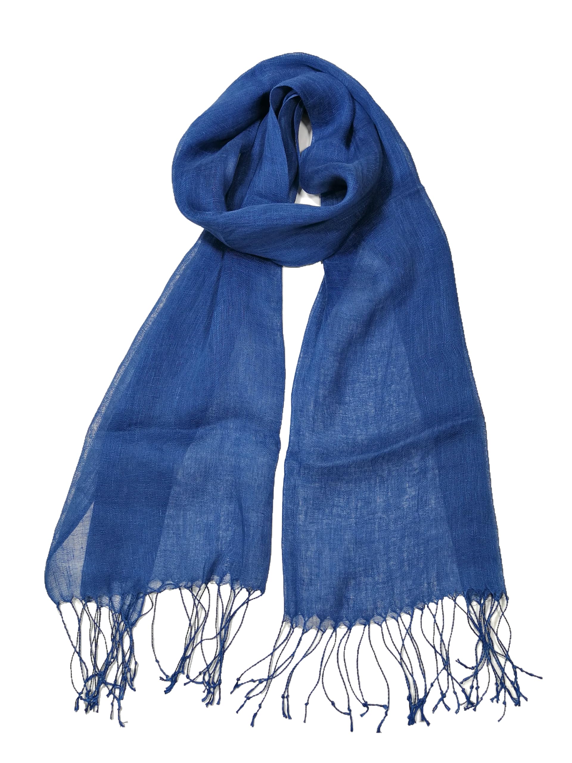 Shanlin Unisex 100% Linen Scarves for Men and Women (71"x22")