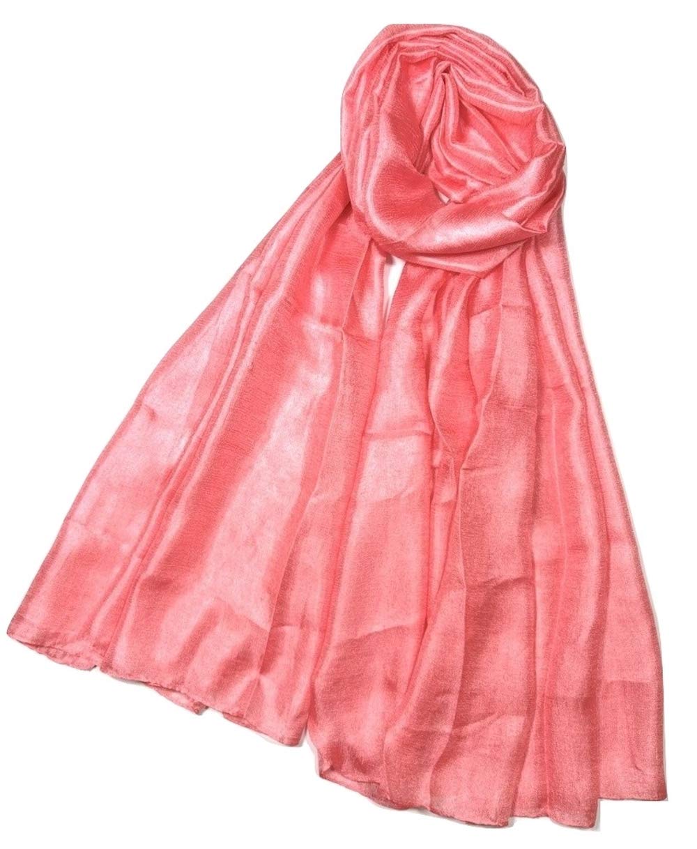 Shanlin Solid Color Silk Feel Long Scarves