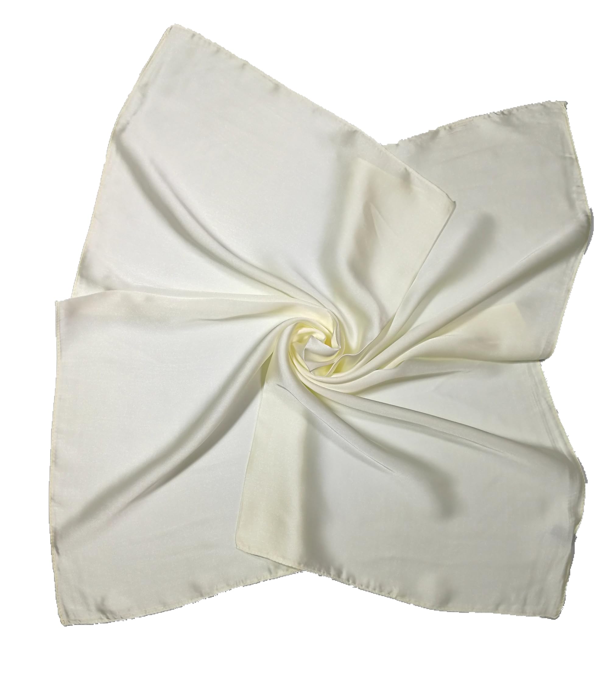 Shanlin Silk Feel Pattern Square Scarves 27" X 27"(Solid Color)