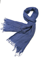 Shanlin Unisex 100% Linen Scarves for Men and Women (71"x22") Solid Color