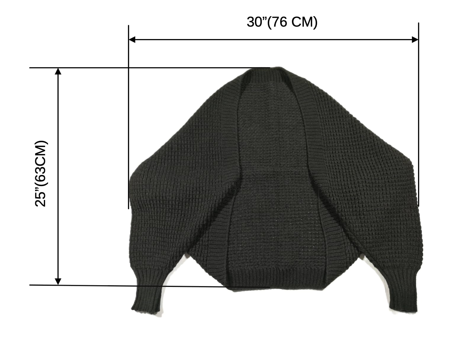 Shanlin Acrylic Cocoon Cardigan Shrug Sweater Shawl