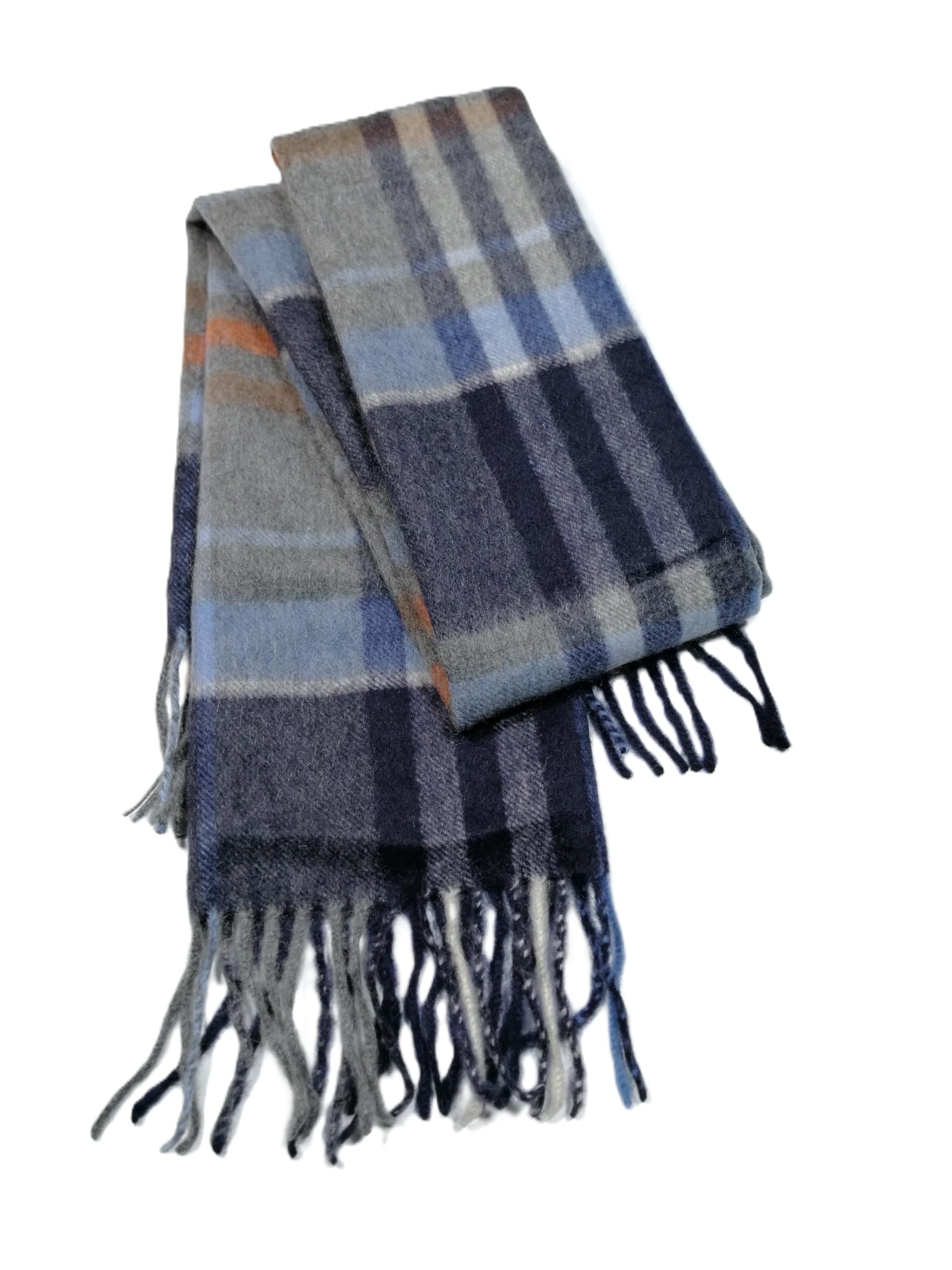 Shanlin 100% Cashmere Ultra Soft Solid & Plaid Scarf for Men & Women with Gift Box