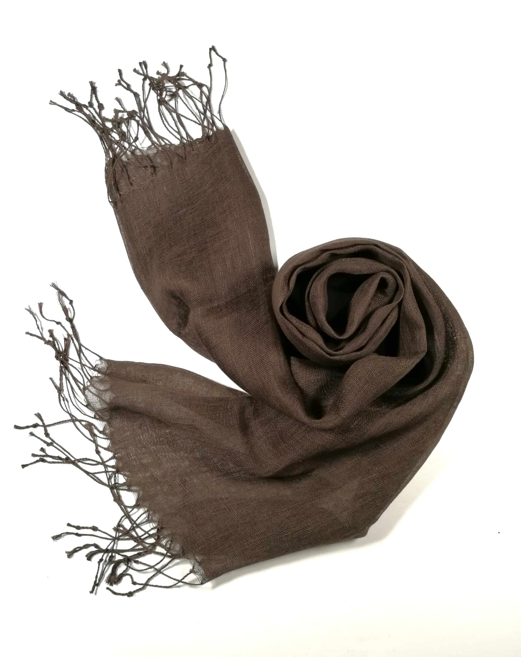Shanlin Unisex 100% Linen Scarves for Men and Women (71"x22") Solid Color