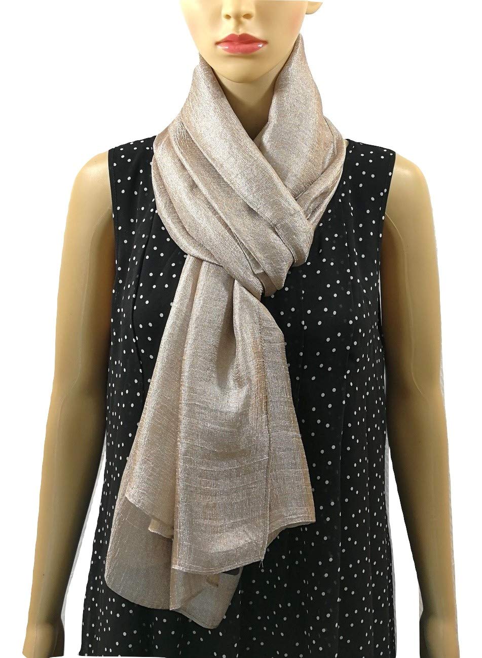 Shanlin Solid Color Silk Feel Long Scarves