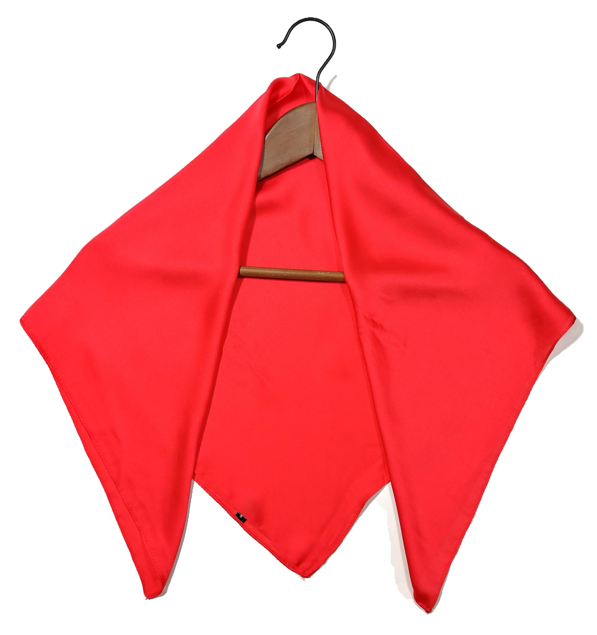 Shanlin Silk Feel Pattern Square Scarves 27" X 27"(Solid Color)