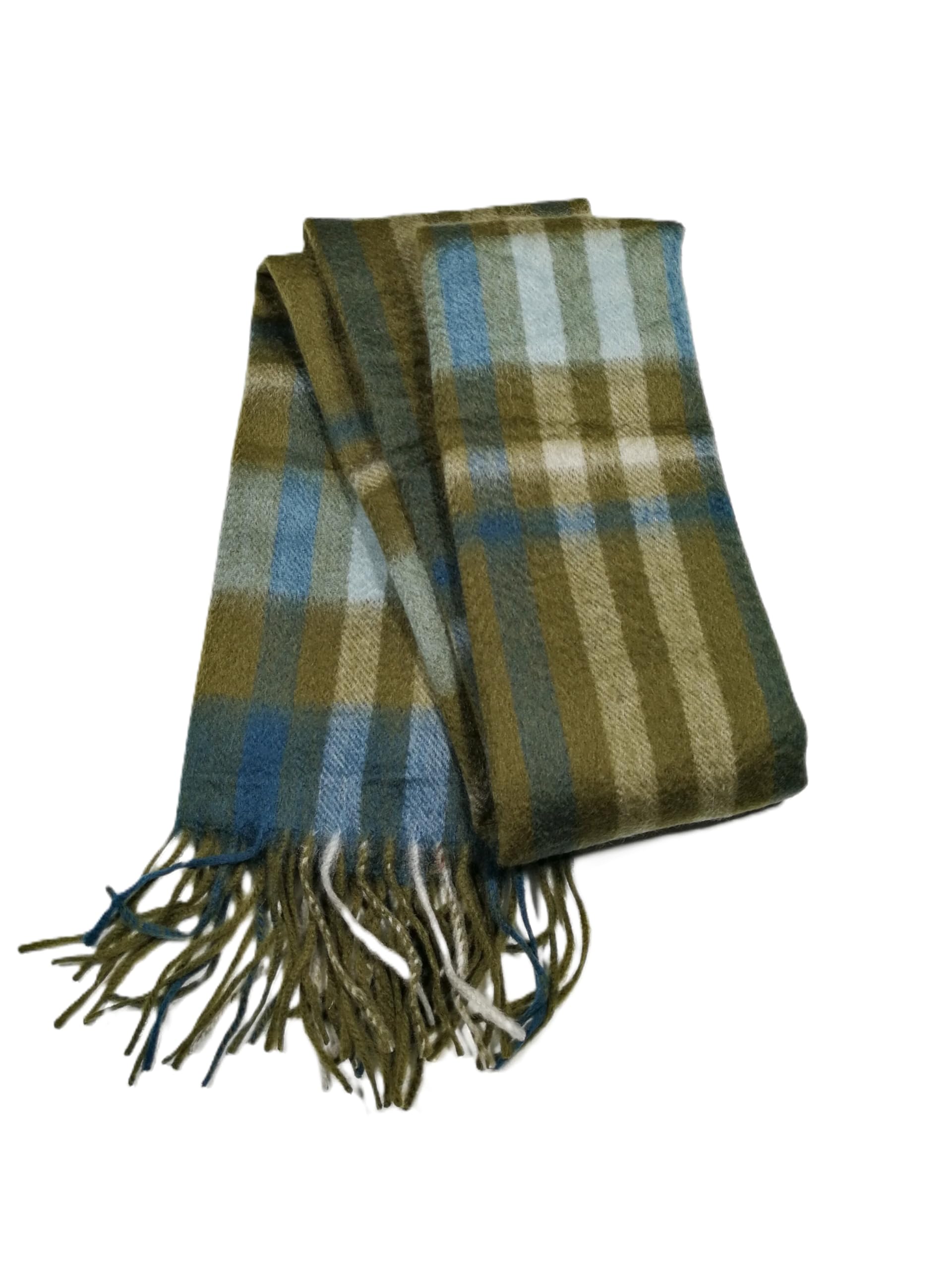 Shanlin 100% Cashmere Ultra Soft Solid & Plaid Scarf for Men & Women with Gift Box