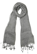 Shanlin Unisex Natural Color 100% Linen Scarves for Men and Women