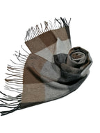 Shanlin 100% Cashmere Ultra Soft Solid & Plaid Scarf for Men & Women with Gift Box