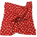Shanlin Unisex Cotton Square Scarf Bandanas 22x22 inch (Hearts)