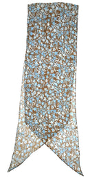 Shanlin Vintage Polka Dot Chiffon Skinny Scarf – Lightweight Retro Long Ribbon for Neck, Hair, Hat