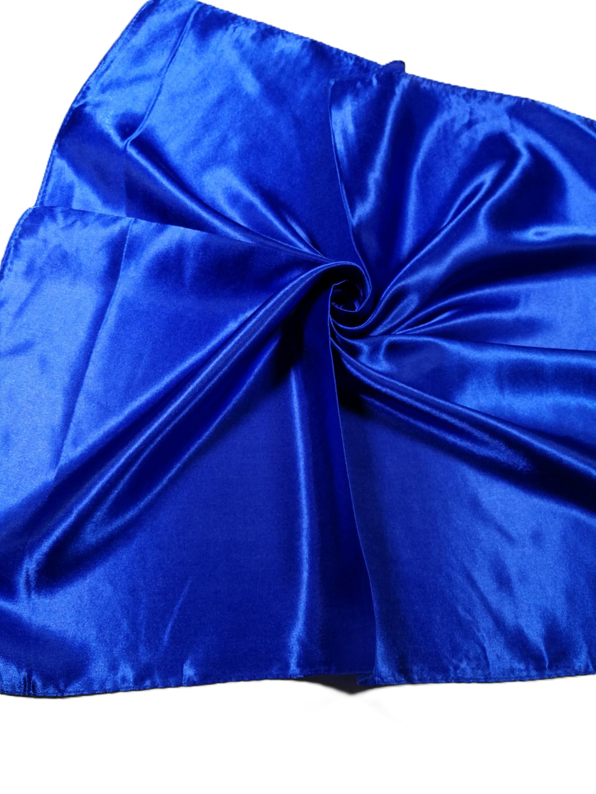 Shanlin Solid Color Silk Feel Satin Square Scarf Bandanas (23.5"X23.5")
