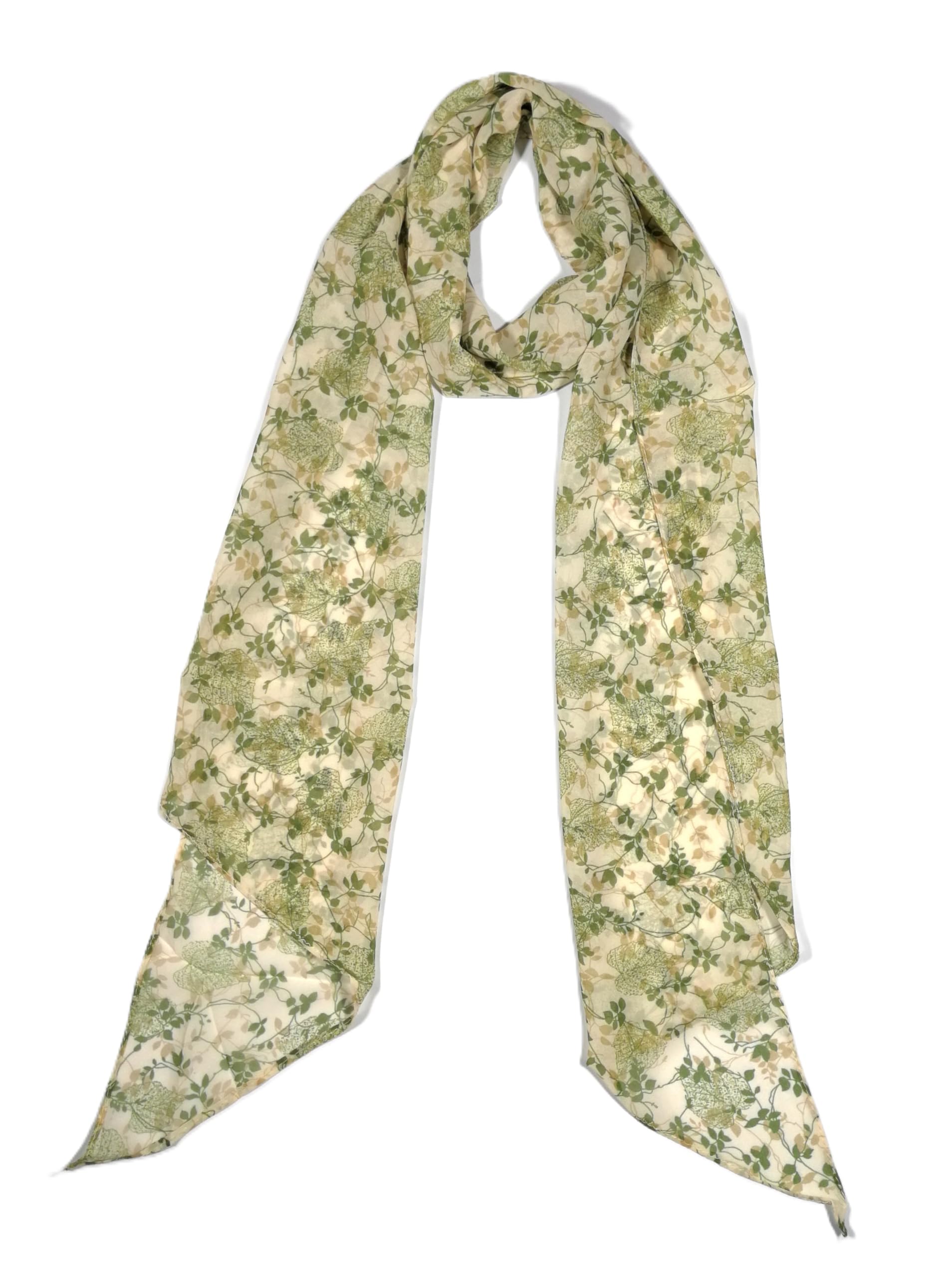 Shanlin Vintage Polka Dot Chiffon Skinny Scarf – Lightweight Retro Long Ribbon for Neck, Hair, Hat