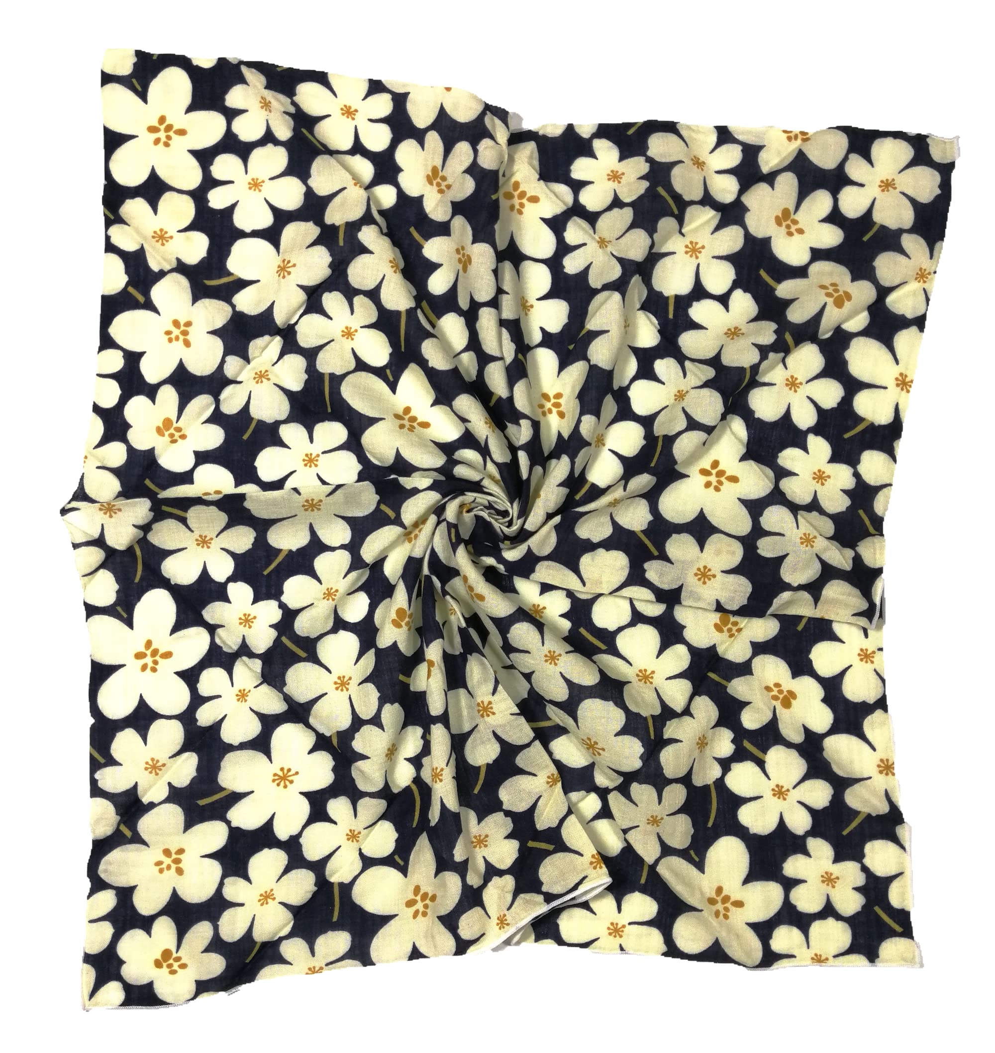 Shanlin Unisex Floral Cotton Bandanas 22x22 inch