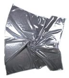 Shanlin Metallic Headscarf Futuristic Galaxy-Inspired Wrap Y2K Bandana Hip Hop Square Scarf for Women & Men