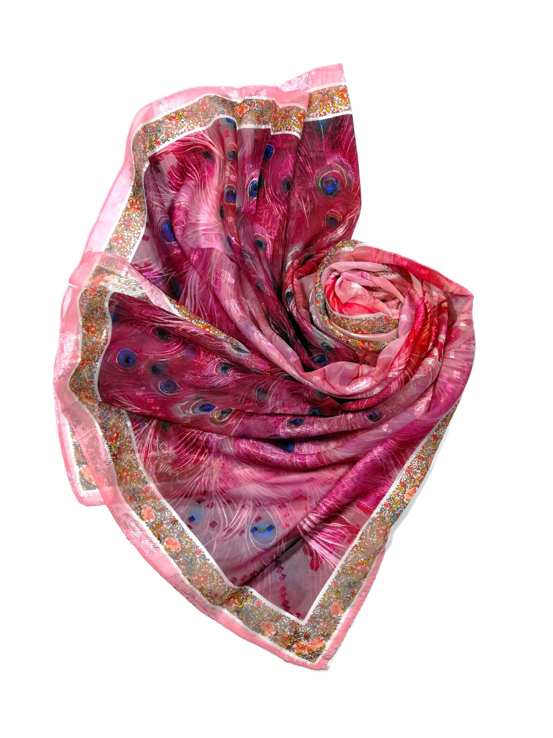 Shanlin Elegant Semi-Transparent Jacquard Scarf – Soft Lightweight Wrap for Formal Events, 70x180cm