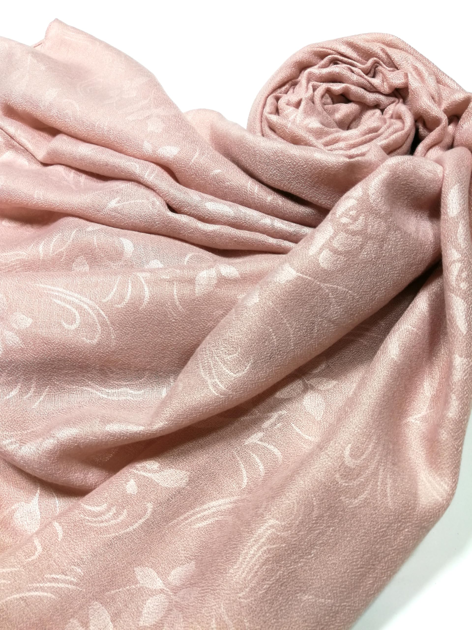 Shanlin Floral Pattern Solid Color Long Scarves for Women