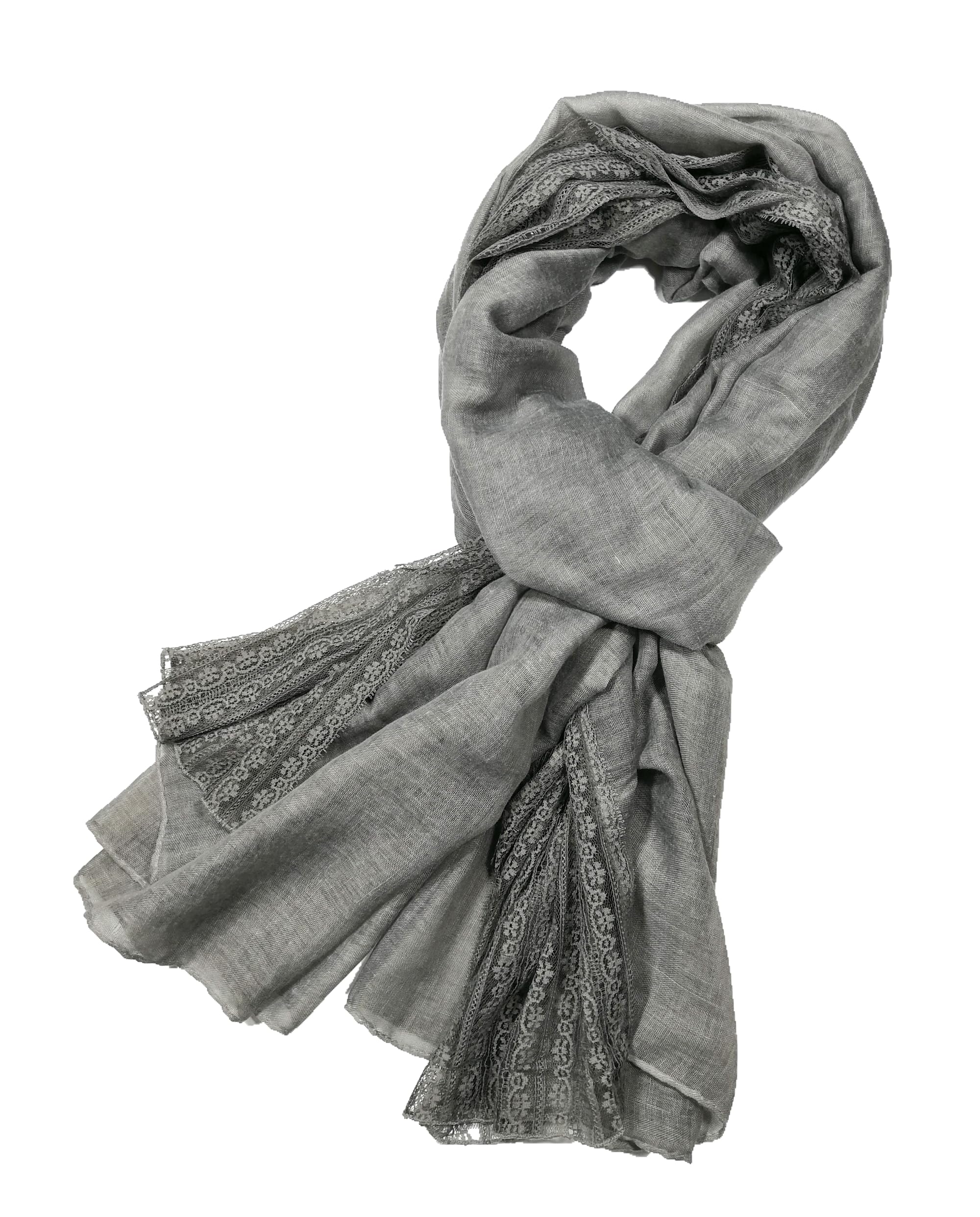 Shanlin Super Large Cotton Blend Lace Scarves for Women (76"x42")