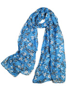 Shanlin Unisex Lightweight Floral & Pattern Scarves for Women – 185 x 90 cm (Floral)