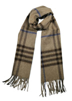 Shanlin 100% Australian Merino Wool Plaid Scarf for Men & Women – Soft, Warm, Lightweight Winter Wrap with Fringe