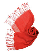 Shanlin Unisex 100% Linen Scarves for Men and Women (71"x22") Solid Color